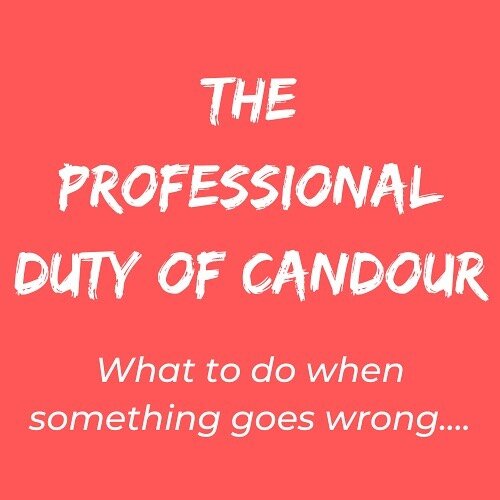 What do we do when things go wrong?
-
The professional duty of candour relates to being open and honest with patients when things go wrong. The GDC have published full guidance on this which is summarised in this post. For the full link follow the 